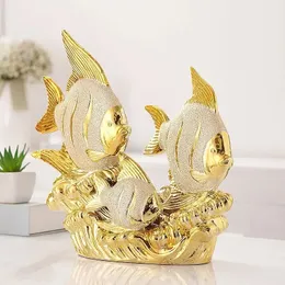 Kinesisk keramisk guldfisk prydnad hem vardagsrum vin skåp figurer dekoration kontor öppnar hushålls skulptur hantverk 231225