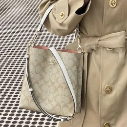 2023 novo balde feminino bolsa de ombro único crossbody flor velha bolsa colorida