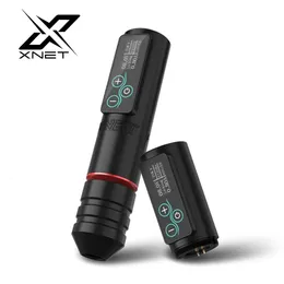 XNET Vane Wireless Tattoo Pen Machine Potente motore brushless con touch screen Capacità della batteria 2400mAh per tatuatori 231225