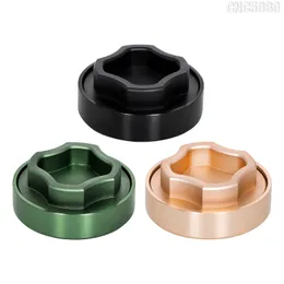 Smoke Grinder 55mm Four Corner Groove 2 Layer Aluminum Alloy Grinder Accessories Wholesale