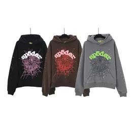 Homens de treino 555 Hoodie Spider Hoodies Sp5der Hoodie Designer Hoodies Mulheres Sp5der Spider Web WAIT WEB Verde Espuma Cinza Escuro Luz Rosa OG Trendy Hoodie Sweater