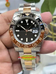 Os mais recentes relógios masculinos 126711 40mm cal.3285/3186 relógio mecânico automático de cerâmica 904L GMT CLEAN fábrica safira luminosa mergulho relógios de pulso de cerâmica-5