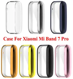 Full Cove Plating Case For Xiaomi Mi Band 7 Pro Screen Protector Film Edge Protection on Xiomi Miband 7pro Bumper screen Shell7841728