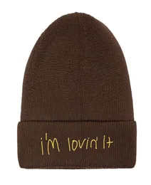 cactus jack beanie cotton embroidery winter knitted hat skullies coffee im lovin it cap1705761