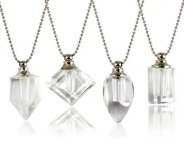Pendentif Colliers 2pcs Flacons de cristal clair Urn Bijoux Collier de crémation pour Ashes5367065
