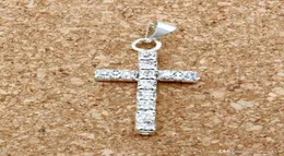 50 шт., 1 лот, 30x15 мм, прозрачные подвески в виде креста со стразами для изготовления ювелирных изделий, браслет, ожерелье, фурнитура4900180