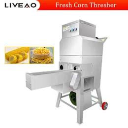 Descascador de milho descascador de milho fresco de alta velocidade alimentador automático debulhador de milho doce