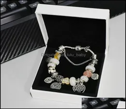 Charm Bracelets Jewelry P Sier Plated Diy Beaded Pendant Bracelet Original Box Set Drop Delivery 2022094014에 적합한 고품질 매력