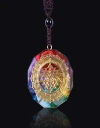 新しいファッションチャームオルゴナイトペンダントSri Yantra Pendant Sacred Geometry Chakra Energy Necklace Meditation Jewelry Gifts for Women4528190