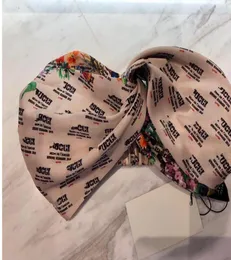 Marca Seda Elástico Heabands bandas para el cabello para mujeres Diseñador de lujo de alta calidad Diadema floral Headwraps Bandanas Regalo Gota shi8231803