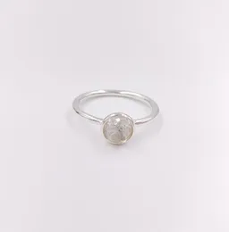 April Droplet Bergkristall-Bandringe, authentische Ringe aus 925er Sterlingsilber, passend für Schmuck im europäischen Stil, Andy Jewel 191012RC3362574