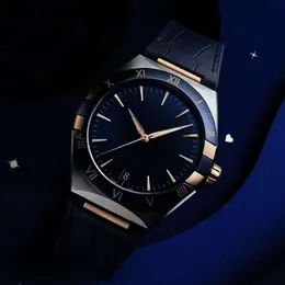 Omegawatch relógio de luxo masculino luxo cerâmica moldura mecânica movimento automático relógio safira à prova d'água esportes moda constelação série relógios de pulso