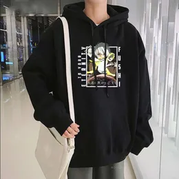 Mode Japan Anime tot uw eeuwigheid Hoodies Haruku Casual Streetwear Grappige Cartoon Fushi Joan Winter Patchwork Sweatshirt