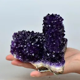 100g EXTRA A AMETISTA URUGUAYANA GEODE CLUSTER FORMAZIONE FIORI280t