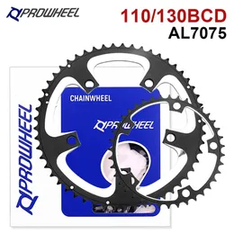 Kettenräder Fahrradfreiläufe Kettenräder PROWHEEL Kettenblatt 110 130BCD Rennrad Kettenräder Doppelkettenblatt 34T 50T 39T 53T 9 10 11 S Teile