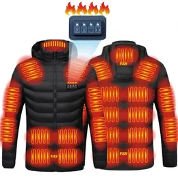 Vinteruppvärmda kläder USB 21 Zones Temperaturkontroll Motorcykel Outwear Keep Warm Self Heat Jacket 231226