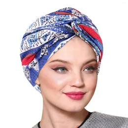 Roupas étnicas Mulheres Muçulmanas Turbante Índia Headscarf Testa Cap Beanie Bonnet Chapéu Islâmico Headwear Stretch Head Wrap Hijab