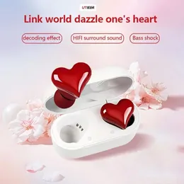 AX30 em forma de coração design sem fio meninas em fones de ouvido Bluetooth aparência bonita e elegante 231226