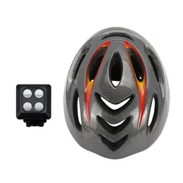 Para capacete de bicicleta inteligente com sinal de direção sem fio guiador controle remoto recarregável noite equitação aviso segurança 231226