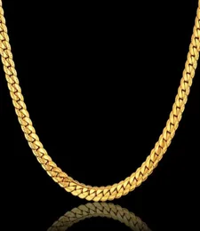 Compare with similar Items Choker Chain Necklace 18K Yellow Gold Filled Jewelry Whole 5MM Gift For Men Cuban Link Chain HipHop Br26076123731