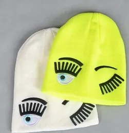 Gorros Cap CHIARA FERRAGNI Drew Carta Bordado Chapéu de Inverno Quente Chapéu de Malha Hip Hop Homens Mulheres Amantes de Dança de Rua Bonnet Skulli7492871