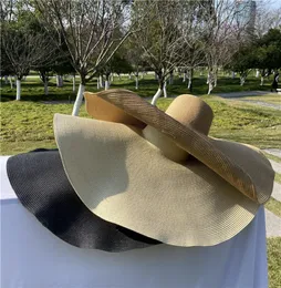 Moda bacia chapéu designer chapéus bonés feminino praia chapéu cúpula aba larga chapéus de palha férias hat7668562