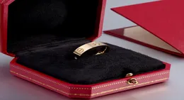 Novos parafusos chave de fenda anéis de amor para homens e mulheres festa weddin casal amantes presente jóias de luxo com logotipo designer box3969956