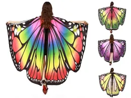 Supplies Chamsgend Drop Wysyłka gorące kobiety Kobiety Butterfly Wings Pashmina Szalik Nymph Pixie Poncho Costume Akcesorium GB446