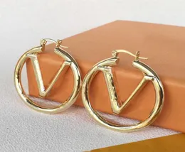 Designerörhängen Kvinnor Luxury Earings Letter Earring Hoop Stainless Steel Fashion Jewelery Street Sisters Party Wedding Engageme2548133