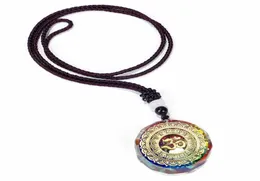 Collane con ciondolo Collana Orgone Cubo di Metatron Orgonite Energia 7 Chakra Reiki Guarigione Protezione EMF Cristallo4335974