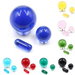 Marble Terp Slurper Set Terp Pearl Ball Insert Acessórios para fumar Resistente ao calor Colorido 20mm 12mm 6x15mm Pilar para Quartz Banger Nail Rigs Water Bong Pipe Melhor qua