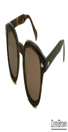 Hochwertige Accustomized Johnny Depp Vintage polarisierte Sonnenbrille UV400 Round Imported pureplank L M S Goggles with fullset sof6084370
