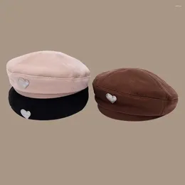 ベレー帽ウインドプルーフガールズ装飾キャップイギリスの画家帽子hat