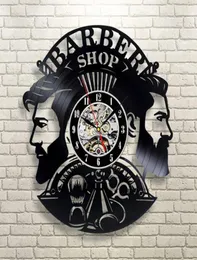 Zegar fryzjerski Zegar ścienny Nowoczesne fryzjer dekoracji Zegar ścienny wiszący fryzjer zegarek ścienny do salonu fryzjerskiego Y2001106120402