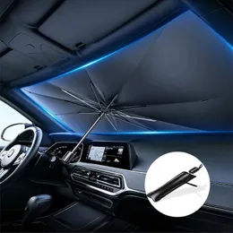 Sonnenschutzauto Windschutzscheibe Sonnenschein Innenschutzzubehör Teil Auto Parasol Regenschirm Front Deckt Sonnenschutz Universal Produkt