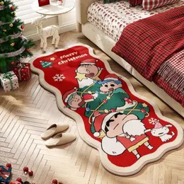 Crayon Shin Chan Teppich im Weihnachtsstil, Schlafzimmer-Nachttischteppich