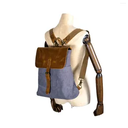 Школьные сумки, минималистичный рюкзак, женская сумка из кожи бешеной лошади в стиле ретро, студенческая сумка для отдыха на одно плечо, диагональная по диагонали