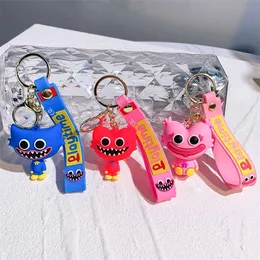 Cartoon cute monster key chain funny Sausage lips doll keyring bag pendant Clown keychain