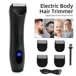 Trimmer Hair Trimmer Groin Area Hair Trimmer Lawn Mower Ceramic Blade Waterproof Wet Dry Clippers Pubic Armpit Body Hair Ultimate Hygiene