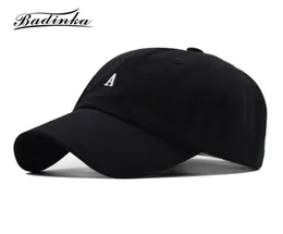 Novo designer bordado carta boné de beisebol snapback mulheres homens preto branco amarelo verde pai cabido chapéus sombrero hombre 2103114155837