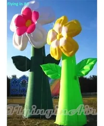 화환 이벤트/스테이지 장식을위한 맞춤형 3m 멀티 컬러 꽃 풍선 해바라기