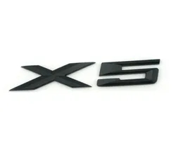 스티커 글로스 블랙 "x 5"번호 트렁크 문자 배지 엠블럼 레터 스티커 BMW X5