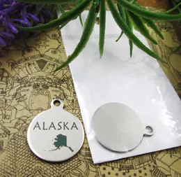 40 шт., подвески из нержавеющей стали, «Карта Аляски», больше стиля, выбор подвесок «сделай сам» для ожерелья9085436