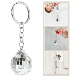 Keychains Exquisite Keychain Pendant Decor Decorative Bag Mirror Disco Ball Hanging Multi-function Mini Ornament