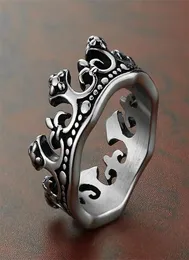 Men039S CH2022 Chrome New Thai Silver Black Crown Ring Fengkro Titanium Steel Casting and Women039s Hearts KBGH2791306