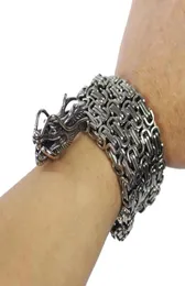 Link Chain 85LB Outdoor Dragon Back Defense Whip Stainless Steel Titanium Keel Bracelet Necklace Waist9402326