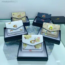 Designer Coch Purse Bag New Camellia Flower Kou Short Women's 30% Rabatt Plånbok Handhållen Väska och låda