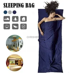 Schlafsäcke Reiseschlafsack Tragbare Superleichte Baumwolle Liner Blatt Camping Wandern Farbe Tasche Sack Zelt Schlaf 3 C5O5L231226