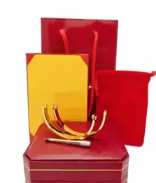Diseñador de joyería de alta calidad brazalete women039s men039s pulsera moda plata oro rosa tornillo diamante caja de lujo requerida e8920119