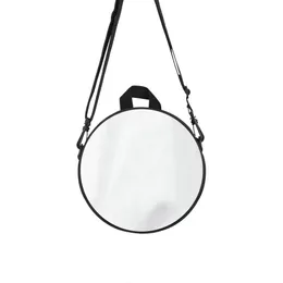Blanko Sublimationsdruck runder Rucksack für Kinder 2 in 1 multifunktionale Umhängetasche DIY Custom Mini 231225